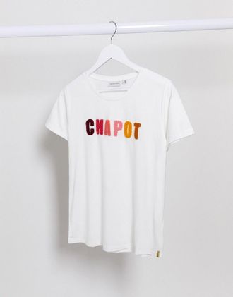 Fabienne Chapot Terry t-shirt in white