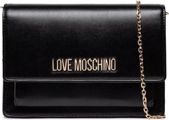 Love Moschino Avond Clutch met Kettingriem - Dames - Schoudertassen - Zwart - ONE Size - Tassen