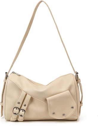 Generic Stylish Designer Tote Bag For Everyday Commuting Casual Outings And Multipurpose Crossbody Carry Featuring Unique Color Patterns (Beige, One Size)