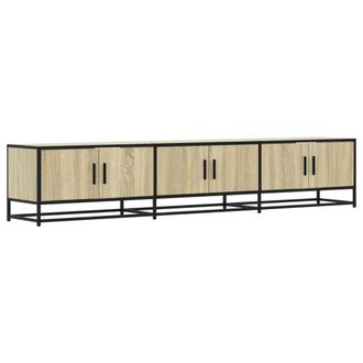 Berkfield Home TV Cabinet Sonoma Oak 210x35x41 cm Engineered Wood in Brown | Size: 210 x 35 x 41 cm