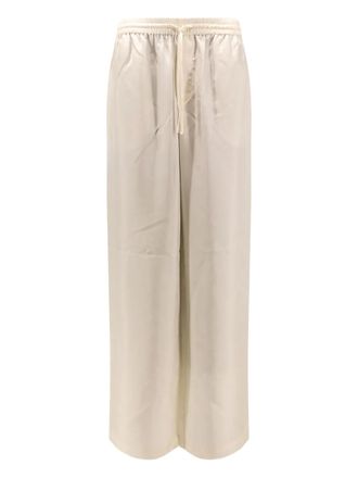 R&oacute;he elasticated drawstring trousers - women - Silk - 38 - Neutrals
