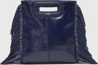 Maje Naplak Leather M Mini Bag - Navy - Maje