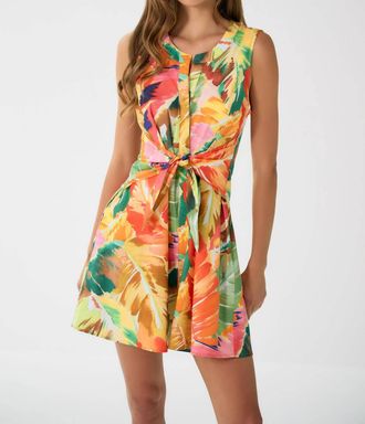 Hutch Mio Mini Dress In Hothouse Tropical