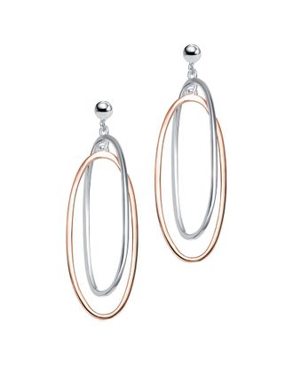 Genevive 18K Rose Gold Vermeil Earrings