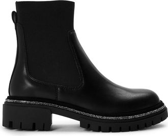 Steve Madden Womens Offline in Black Lthr - Size UK 3