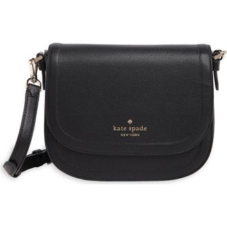 Kate Spade New York blake leather saddle bag in Black at Nordstrom Rack