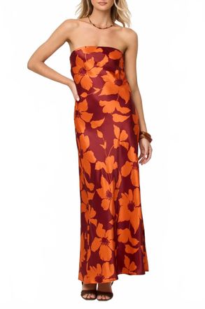L*Space Womens Spring In Love Dress In Orange