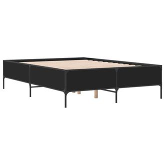 Berkfield Home Durable Bed Frame without Mattress Black 120x200 cm | Size: Small Double
