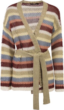 Max Mara Weekend Maxmara Wkdbonito linnen garen vest met riem