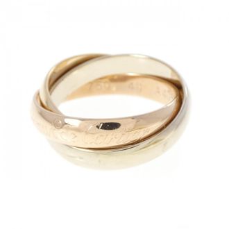 Cartier Trinity Pink Gold White Gold Yellow Gold Yellow Gold (18K) Pink Gold (18K) White Gold (18K) Band Ring (Pre-Owned)