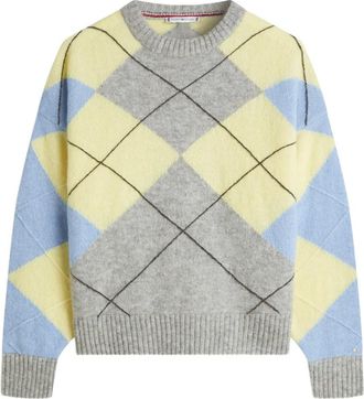 Tommy Hilfiger Maglione a rombi - Grigio