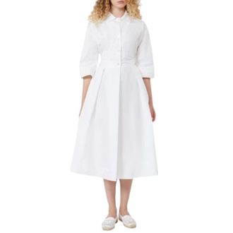 Max Mara Shirt Dresses, female, White, Size: 2XS Padana Dress