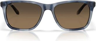 Costa Gravels 57mm Polarized Square Sunglasses in Somos Blue Tort /Copper 580G at Nordstrom