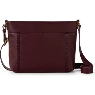 The Sak Melrose Crossbody Leather Bag in Black Cherry at Nordstrom