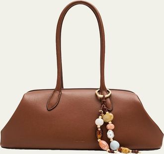 Cult Gaia Raia Leather Satchel Shoulder Bag