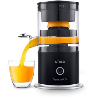 Ufesa Squeeze & Go, spremiagrumi elettrico ricaricabile con usb-c, portatile, spremiagrumi, spremiagrumi, batteria da 1500 mAh, 220 ml, senza bpa - Ufesa