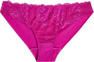 Simone Pérèle Simone PÉRÈLE Reve Lace-embellished Stretch-jersey Briefs - Pink - 2 (UK 10 / M)