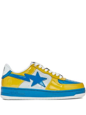 A Bathing Ape Bape Sta sneakers - men - Patent Leather/Fabric/Rubber - 11 - Yellow