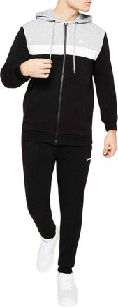 Slazenger Herenset trainingspak (Zwart/Grijs)