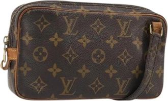 Louis Vuitton Pre-owned Marly Bandouli&egrave;re Schoudertas - Dames - Vintage Schoudertas - Bruin - ONE Size - Leer - Vintage