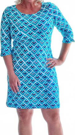 Hatley Lucy Mini Dress In Textured Diamonds