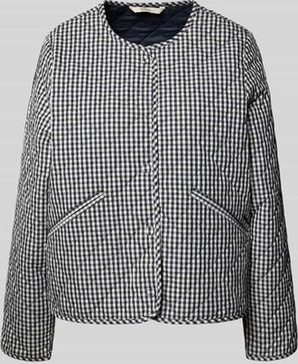 Barbour Regular Fit Steppjacke mit Allover-Muster Modell CASHEL in Marine, Gr&ouml;&szlig;e 36