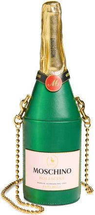 Moschino Champagne Bottle Leather Clutch in One Color 85A Oe1 at Nordstrom