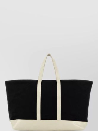 Gimaguas canvas and leather beach bag
