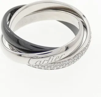 Cartier White Gold (18K) Ceramic Band Ring (Pre-Owned)