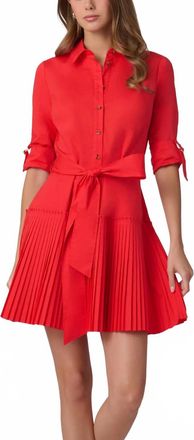 Shoshanna Mclean Dress In Tomato