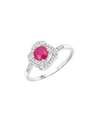 Diana M. Jewels Fine Jewelry 14K 0.63 Ct. Tw. Diamond & Ruby Ring