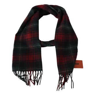 Missoni Winter Scarves, male, Black, Size: ONE SIZE Check Wool Scarf