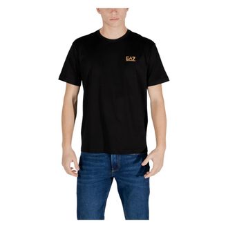 Emporio Armani Katoenen T-shirt met Korte Mouwen - Heren - T-shirts - Zwart - 2XL - Katoen - Tops