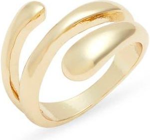 Nordstrom Curve Wrap Ring in Gold at Nordstrom, Size 9
