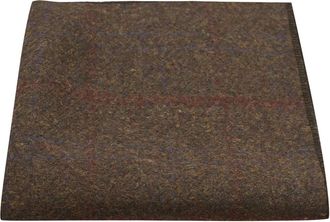 King & Priory Heritage Check Earth Brown Pocket Square, Handkerchief