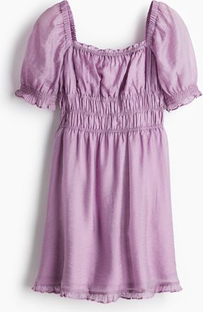 H&M Gesmoktes Kleid - Purple