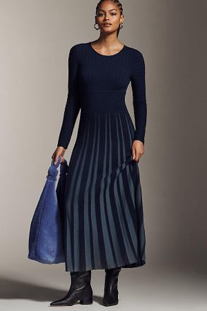 Mare Mare Long-Sleeve Slim Sweater Maxi Dress