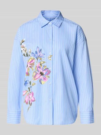 Fynch-Hatton Fynch-Hatton Regular Fit Hemdbluse mit Kentkragen in Hellblau, Gr&ouml;&szlig;e 34