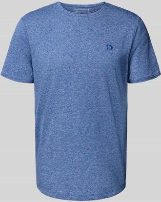 Tom Tailor Denim Regular Fit T-Shirt aus Baumwoll-Mix in Royal Melange, Gr&ouml;&szlig;e M