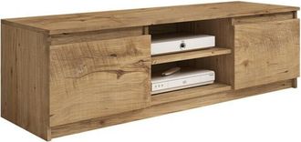 Mirjan24 Mobilier1 - Mueble Tv Sarasota 139, Casta&ntilde;a, N&uacute;mero De Puertas: 0, N&uacute;mero De Cajones: 0, 120x36x38cm