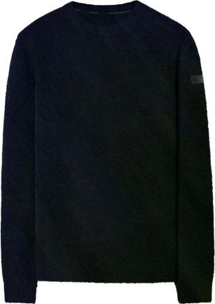 Roberto Ricci Design Boucl&eacute; Ronde Trui - Heren - Ronde hals truien - Blauw - L - Wol - Truien & Vesten