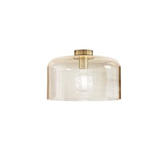 Luce-Ambiente-Design Plaf&oacute;n Gibus en Vidrio &Aacute;mbar 35 Cm. &oslash;