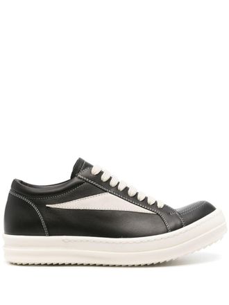 Rick Owens lace-up leather sneakers - women - Leather - 37.5 - Black