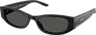 Prada PR D22S Zonnebril - Dames - Accessoires - Zwart - Maat: 54 MM Polyamide