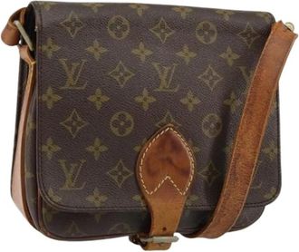 Louis Vuitton Pre-owned Cross Body Bags, female, Brown, Size: ONE SIZE Pre-owned Canvas Cross Body Bag