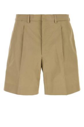 Prada Khaki Poplin Bermuda Shorts
