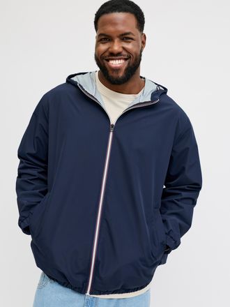 Jack & Jones Plus Size Blouson JJJAKE LIGHT JACKET PLS, Herren, Gr. 4XL, navy blazer, Web, Obermaterial: 100% Polyester, JACK & JONES PLUSSIZE, unifarben, regular fit, Jacke