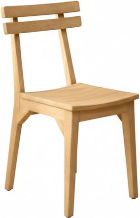 Wabi Home Silla de comedor de madera maciza de Sungkai