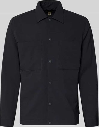 Marc O'Polo Regular Fit Overshirt mit Baumwoll-Anteil - Marc OPolo &times; DFB Travel Collection in Dunkelblau, Gr&ouml;&szlig;e XXXL