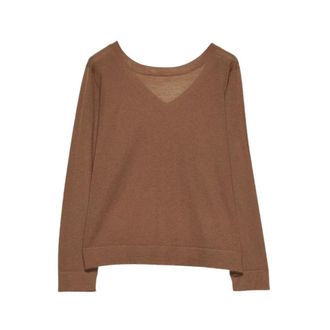 Fabiana Filippi Sweatshirt - Dames - Sweatshirts - Bruin - M - Hoodies & sweatvesten